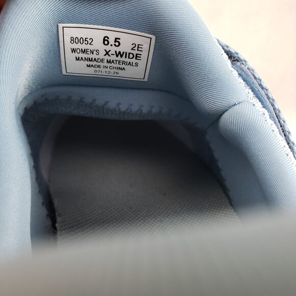 Orthofeet Naya Hands Free Shoe Womens 6.5 EE Wide Blue Slip On Comfort Sneaker - Picture 10 of 11